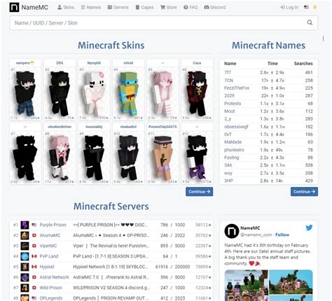 NameMC: Minecraft Names & Skins.